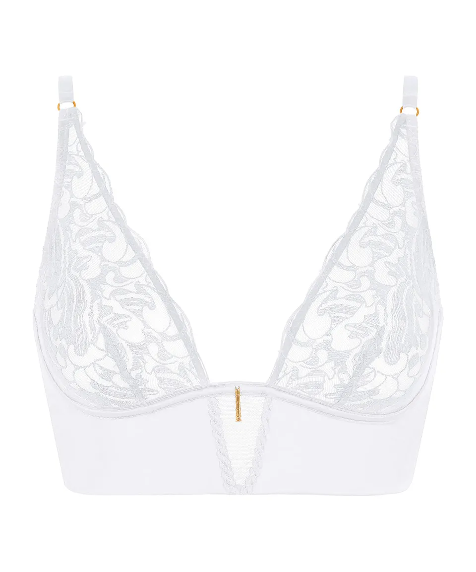 aubade-satin-memories-triangel-bralette-artic-blue image 1