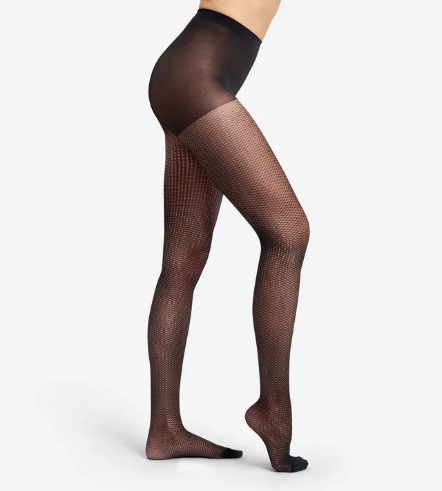 dim-style-collant-fantaisie-diamant-noir-femme image 1