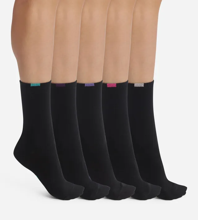 dim-lot-de-5-paires-chaussettes-femme-ecodim-noir image 1