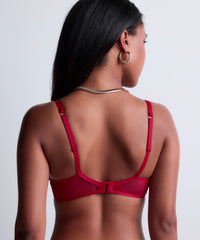 aubade-sense-of-illusion-soutien-gorge-3-4-red-berry image 5