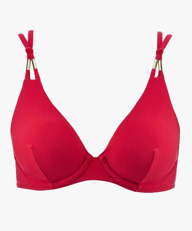 aubade-beach-escape-haut-de-maillot-de-bain-triangle-armatures-hibiscus image 1
