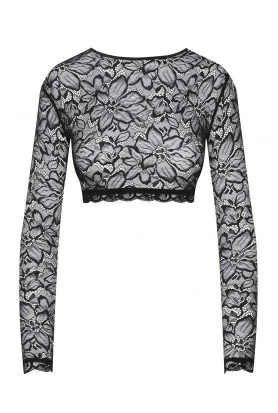 cadolle-carmen-crop-top-dentelle-noire image 1