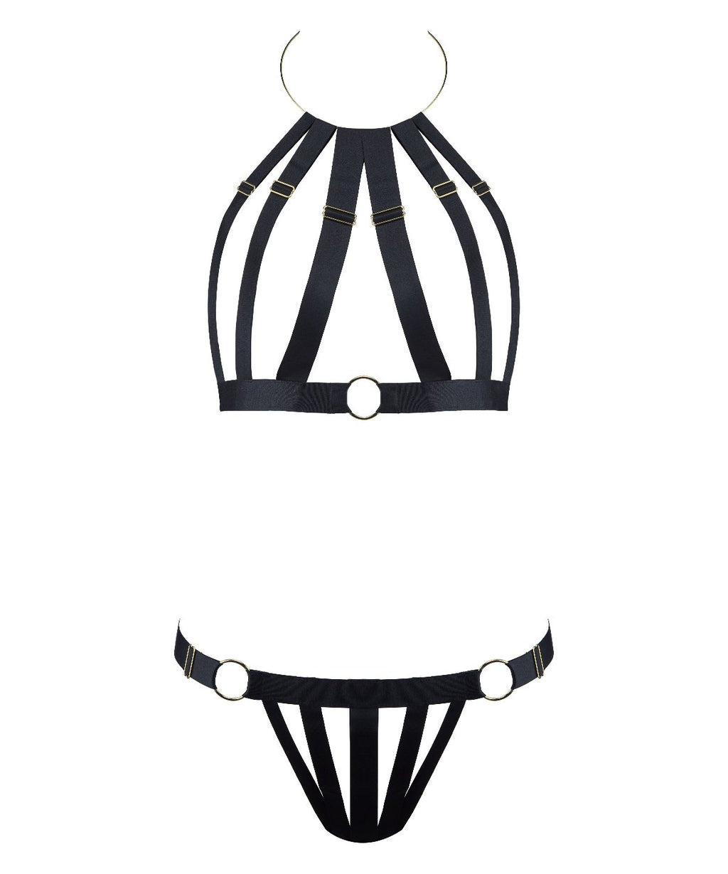 aubade-lust-for-life-ensemble-harnais-noir image 1