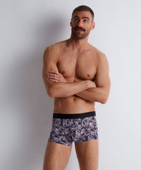 aubade-homme-indian-spirit-boxer-trunks-rose-noir image 2
