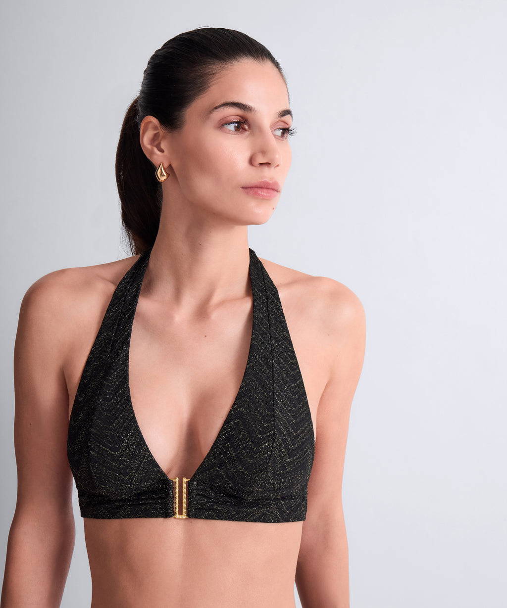 aubade-golden-horizon-triangle-de-bikini-noir image 1