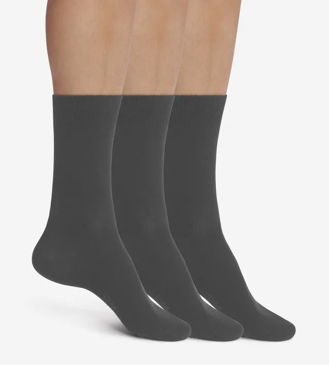 dim-coton-confort-lot-de-3-paires-chaussettes-homme-anthracite image 1