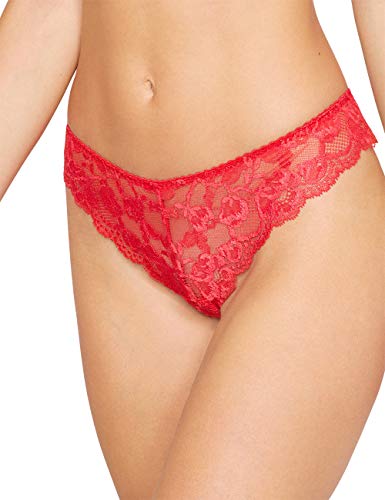 darjeeling-sarah-tanga-en-dentelle-femme-rouge-m image 3