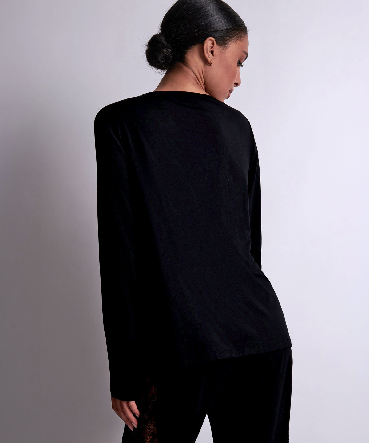 aubade-lazy-days-top-manches-longues-noir-3 image 5