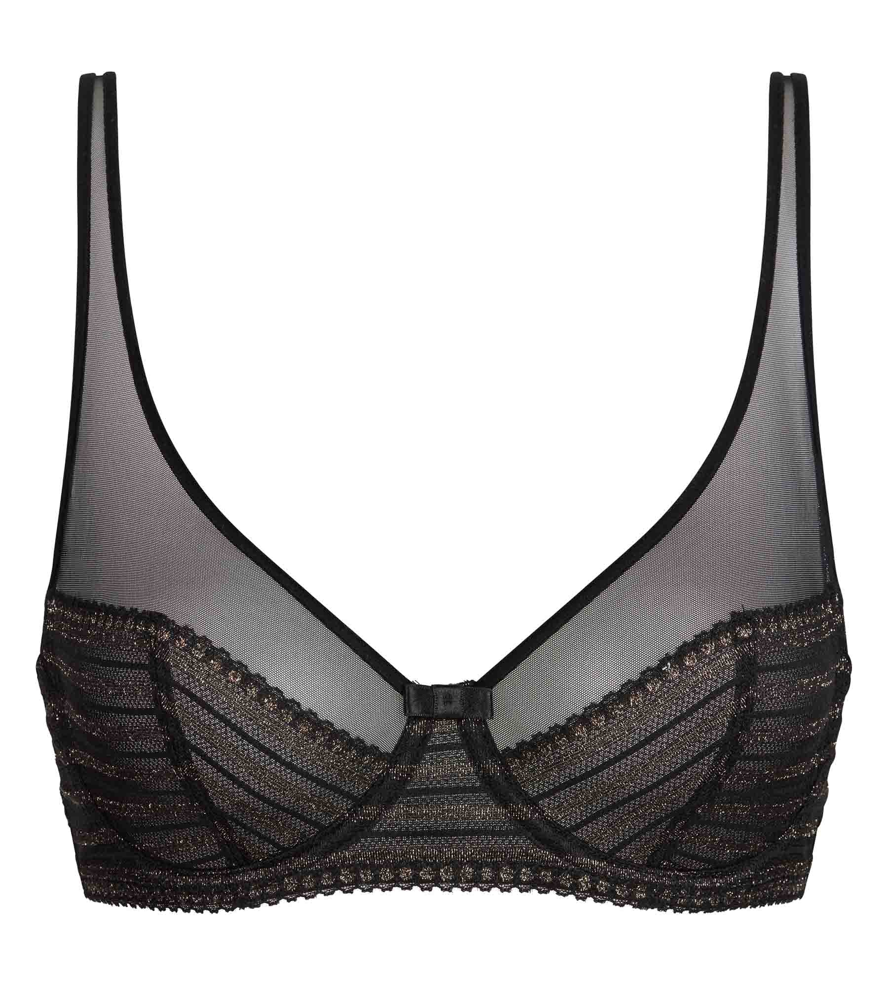 dim-holiday-soutien-gorge-foulard-armatures-dentelle-noir-ray-lurex image 6
