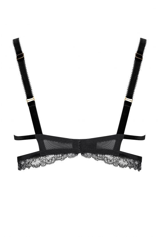 cadolle-soutien-gorge-sein-nu-velours-noir-et-or image 2