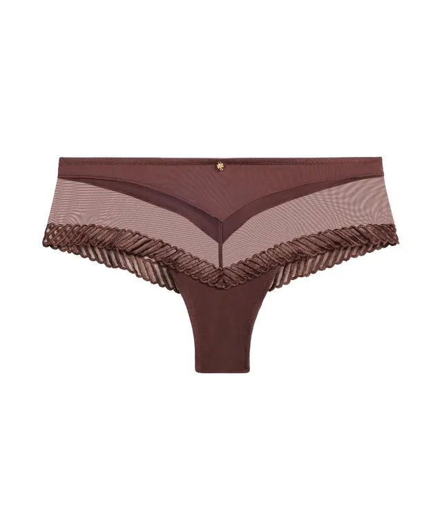 aubade-sheer-emotion-shorty-sepia image 1