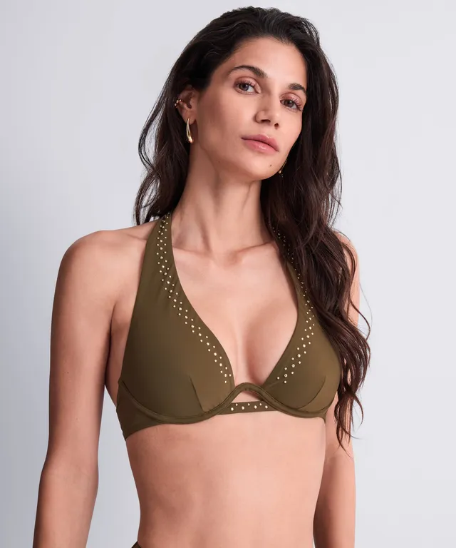 aubade-summer-stars-haut-de-maillot-de-bain-triangle-mono-armature-khaki image 1