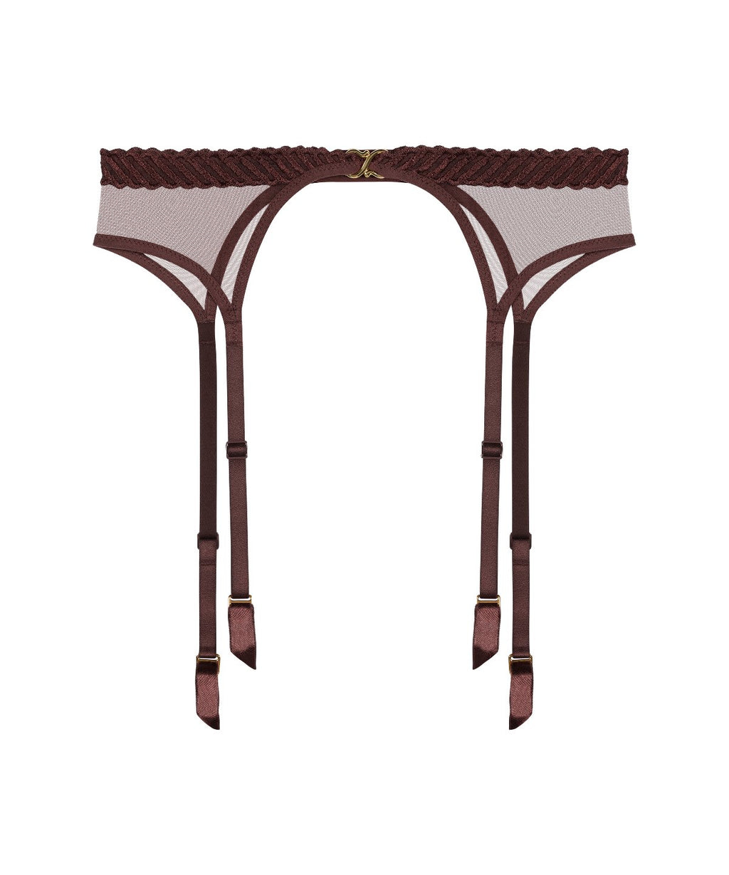 aubade-sheer-emotion-porte-jarretelles-sepia image 1