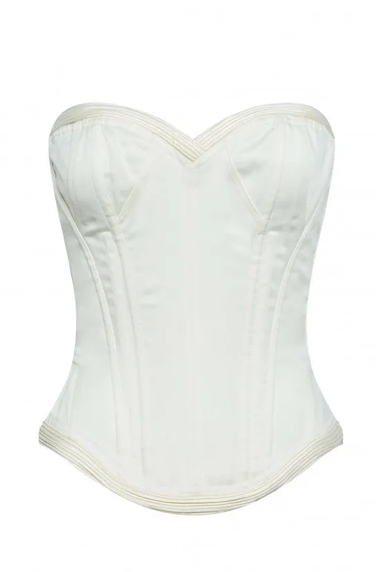 cadolle-victoria-corset-ivoire-satin-duchesse image 1