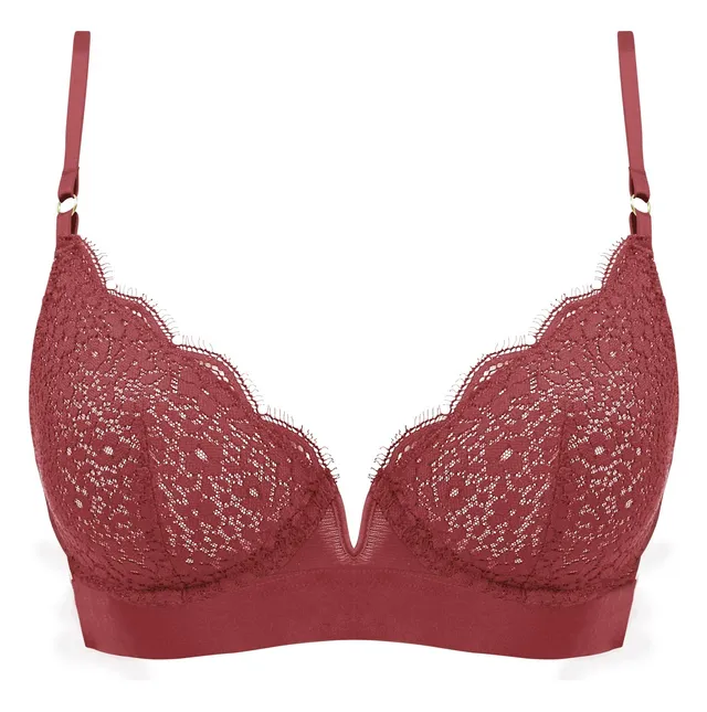 darjeeling-soutien-gorge-corbeille-leo-dentelle-rouge-fonc-95c image 1