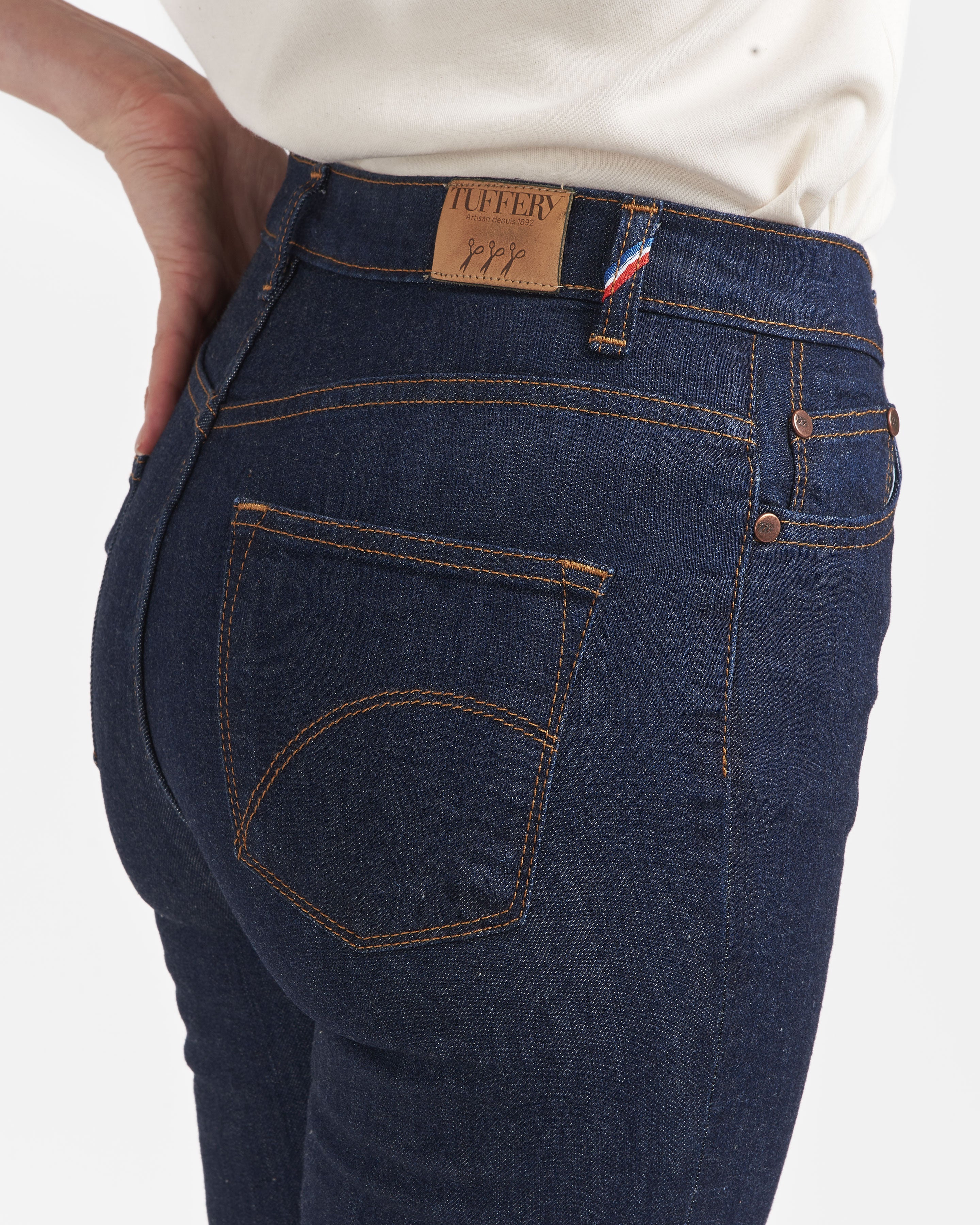atelier-tuffery-marianne-jean-femme-slim-taille-haute-coton-bio-brut image 6