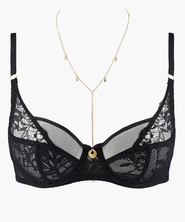 aubade-gold-pleasure-soutien-gorge-confort-3-4-noir-black-light image 1