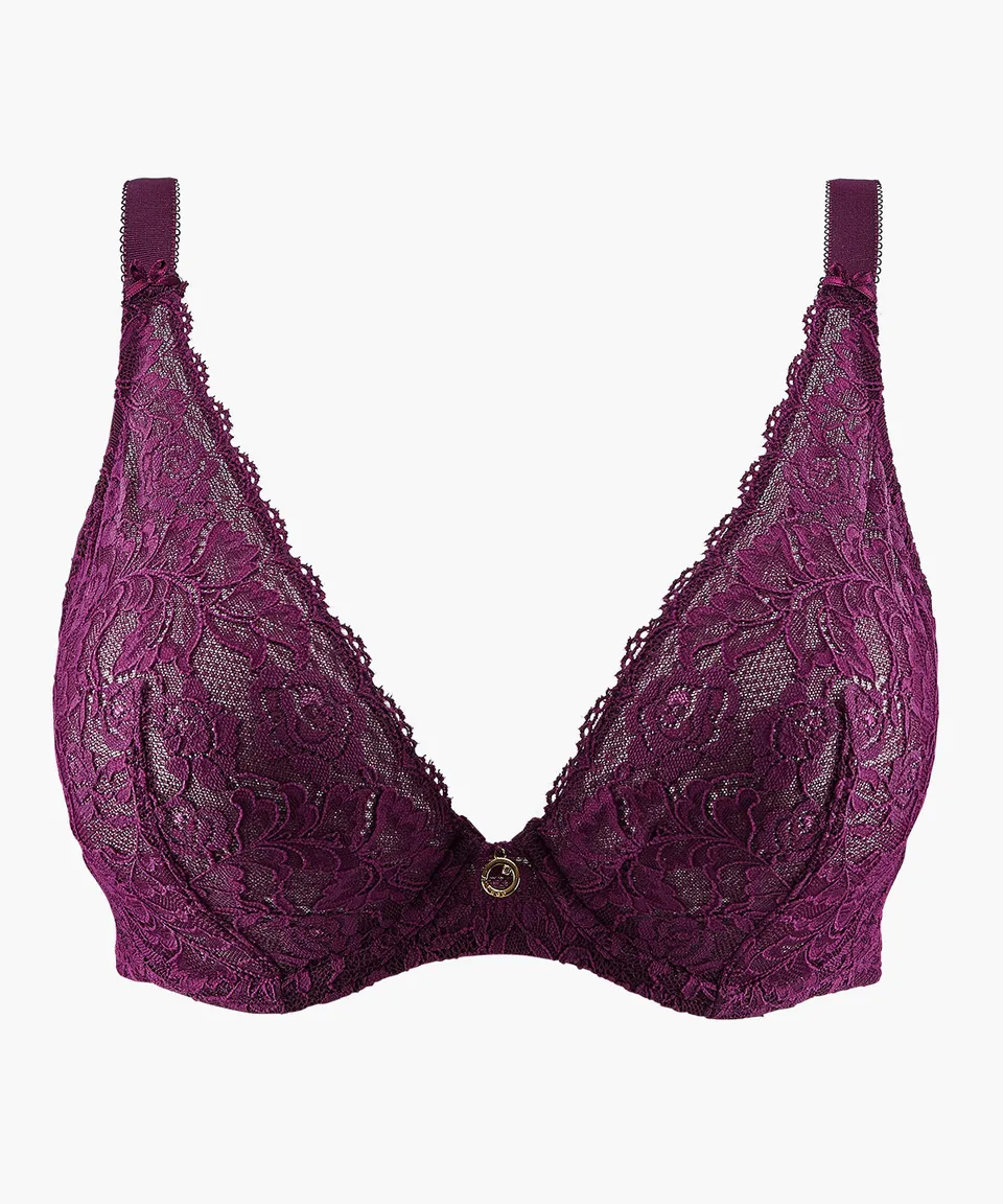aubade-rosessence-soutien-gorge-triangle-confort-berry image 1