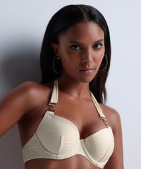 aubade-shimmering-waters-haut-de-bikini-push-up-golden-white image 2