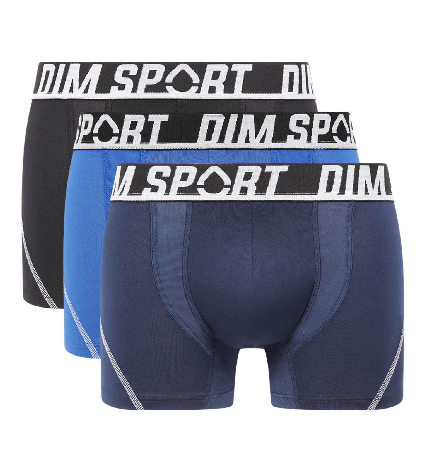 dim-sport-lot-de-3-boxers-homme-microfibre-bleu-noir image 3