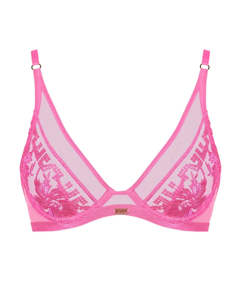 aubade-rules-of-attraction-soutien-gorge-triangle-avec-armatures-exciting-pink image 1