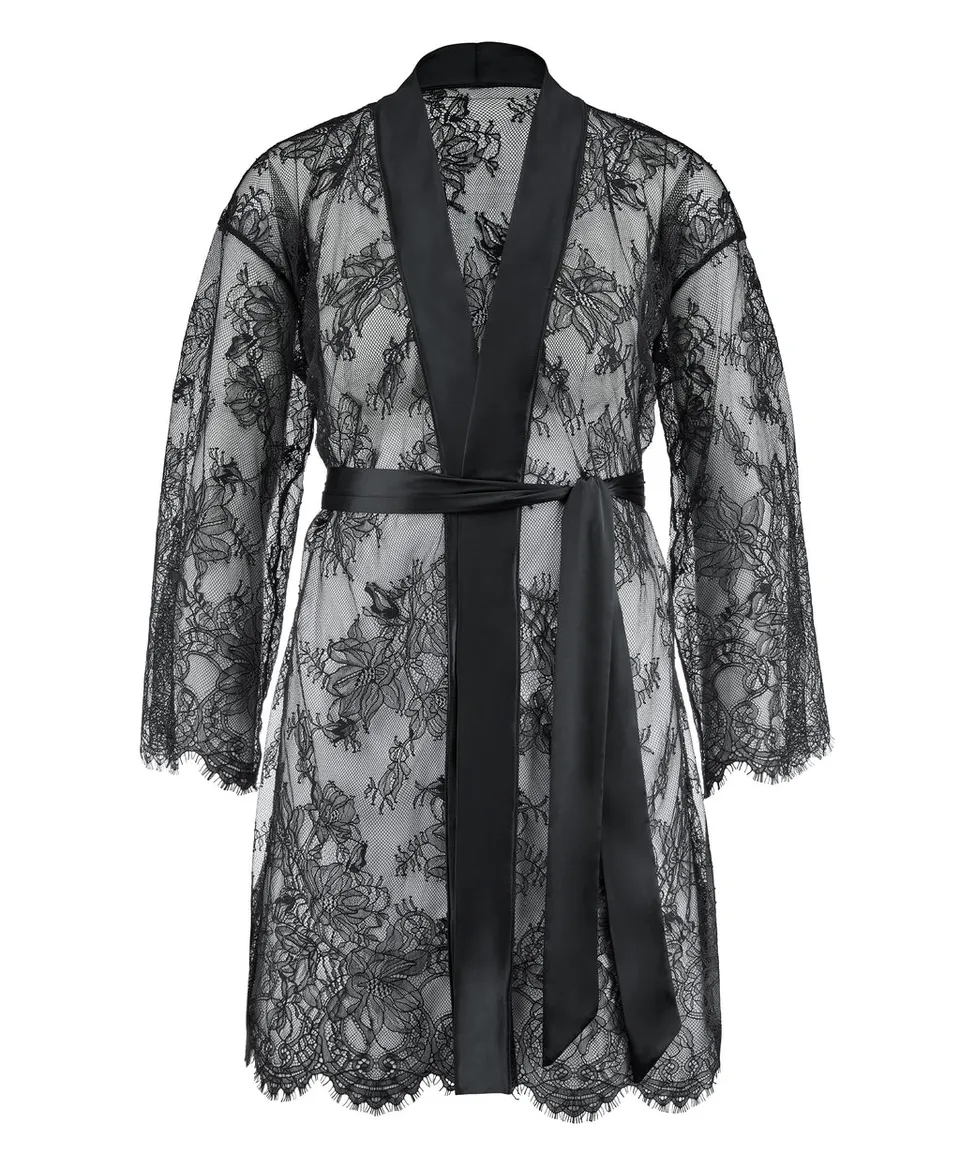 aubade-histoire-d-un-soir-kimono-noir image 1