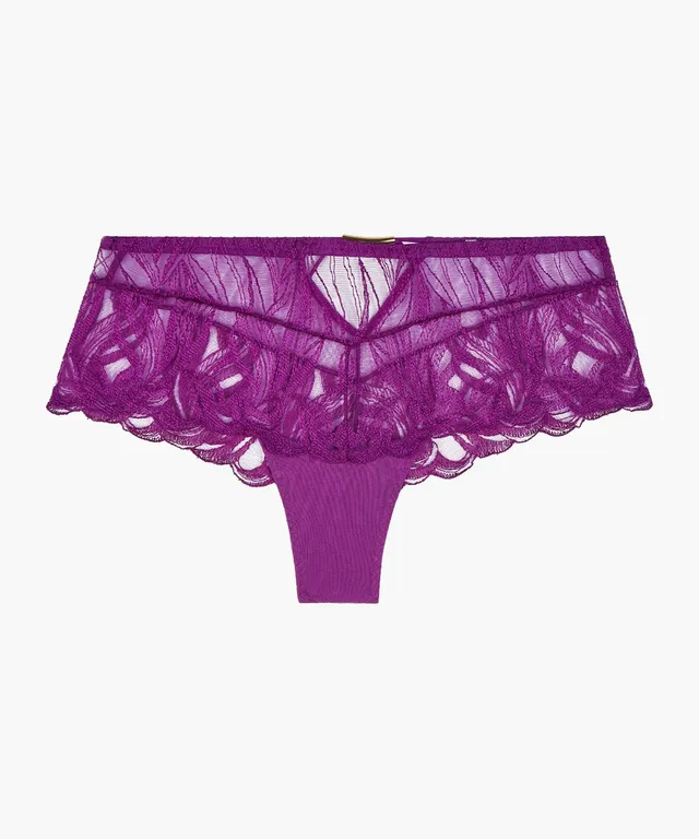 aubade-into-the-groove-cheeky-brief-pink-karma-culotte-cheeky-transparente-en-br image 1