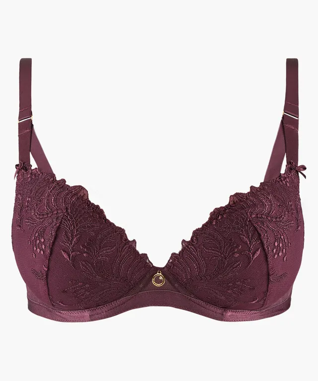 aubade-femme-passion-soutien-gorge-push-up-wineberry image 1