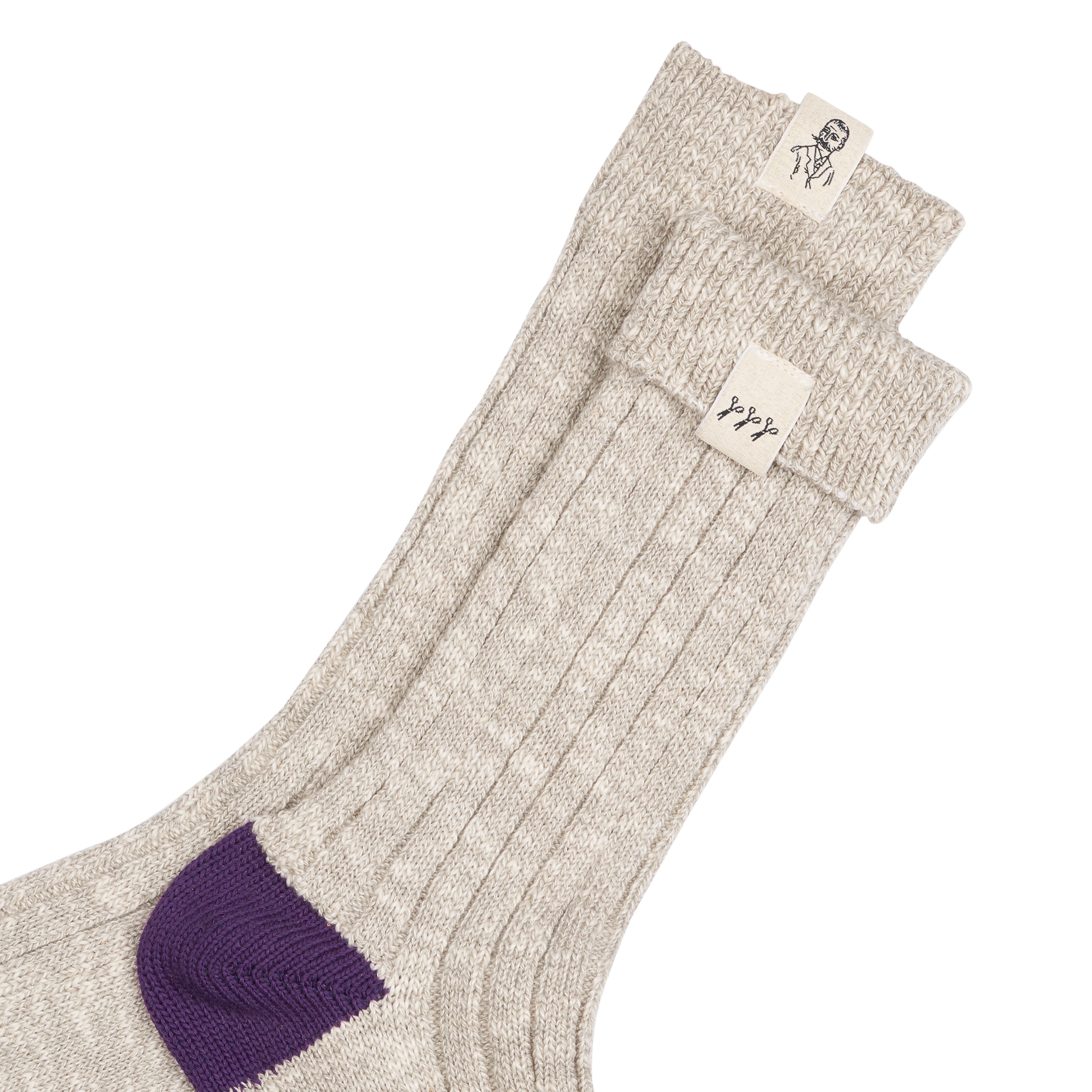 atelier-tuffery-chaussettes-paisses-unisexes-grises image 2