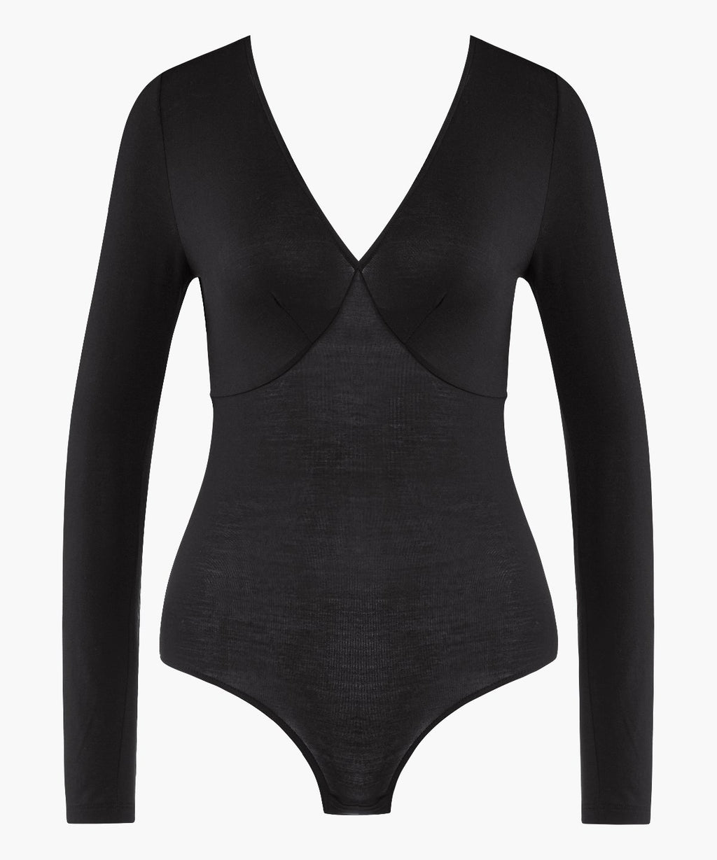 aubade-lazy-days-body-manches-longues-noir-3 image 1