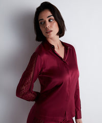 aubade-midnight-whisper-blouse-crimson-red image 5