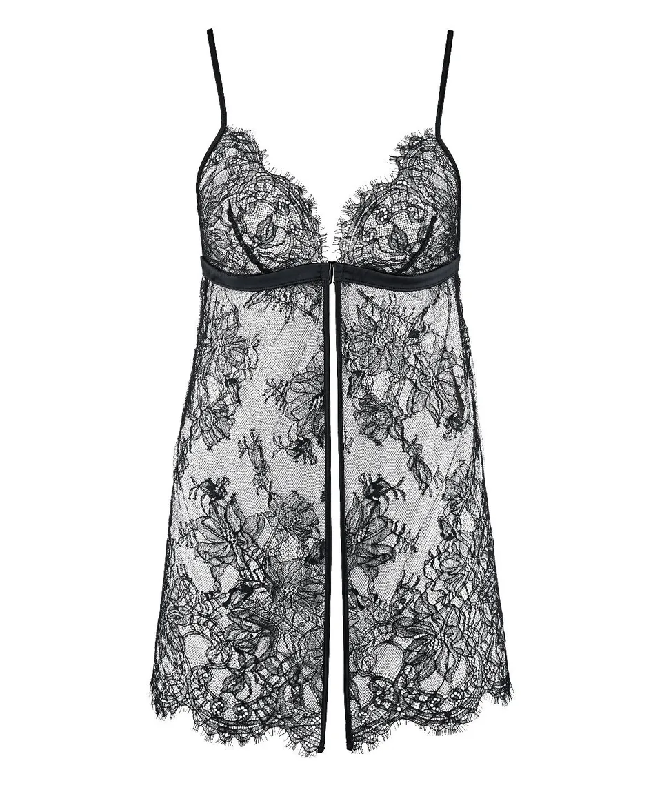 aubade-histoire-d-un-soir-babydoll-noir image 1