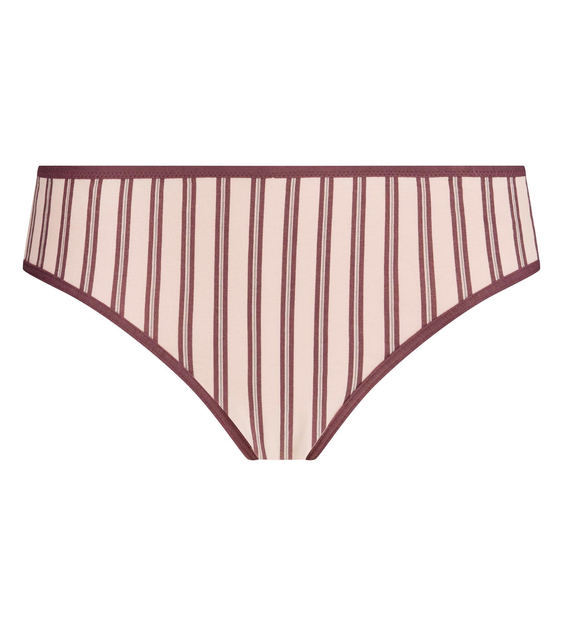 dim-tanga-dim-x-ines-de-la-fressange-coton-brun-rose-rayures image 5
