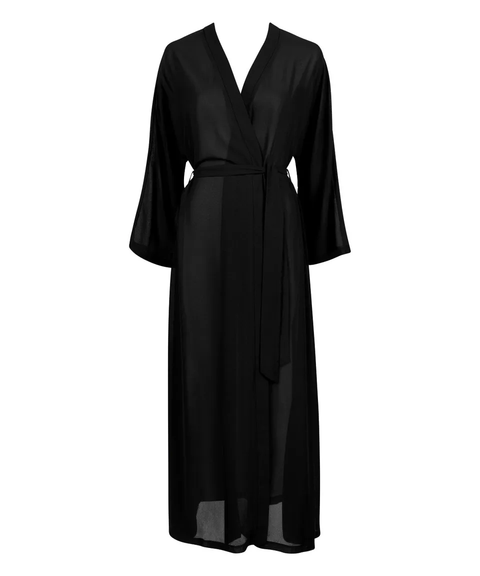 aubade-beach-walk-kimono-long-black image 1