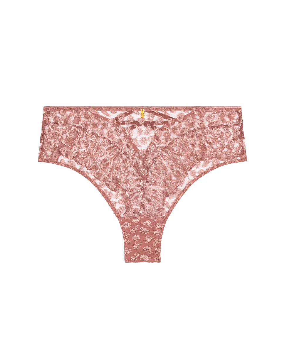 aubade-crazy-in-love-culotte-tr-s-haute-warm-pink-broderie-animali-re-laqu-e-eff image 1