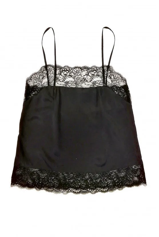cadolle-pia-top-en-soie-noire-dentelle-de-calais image 1