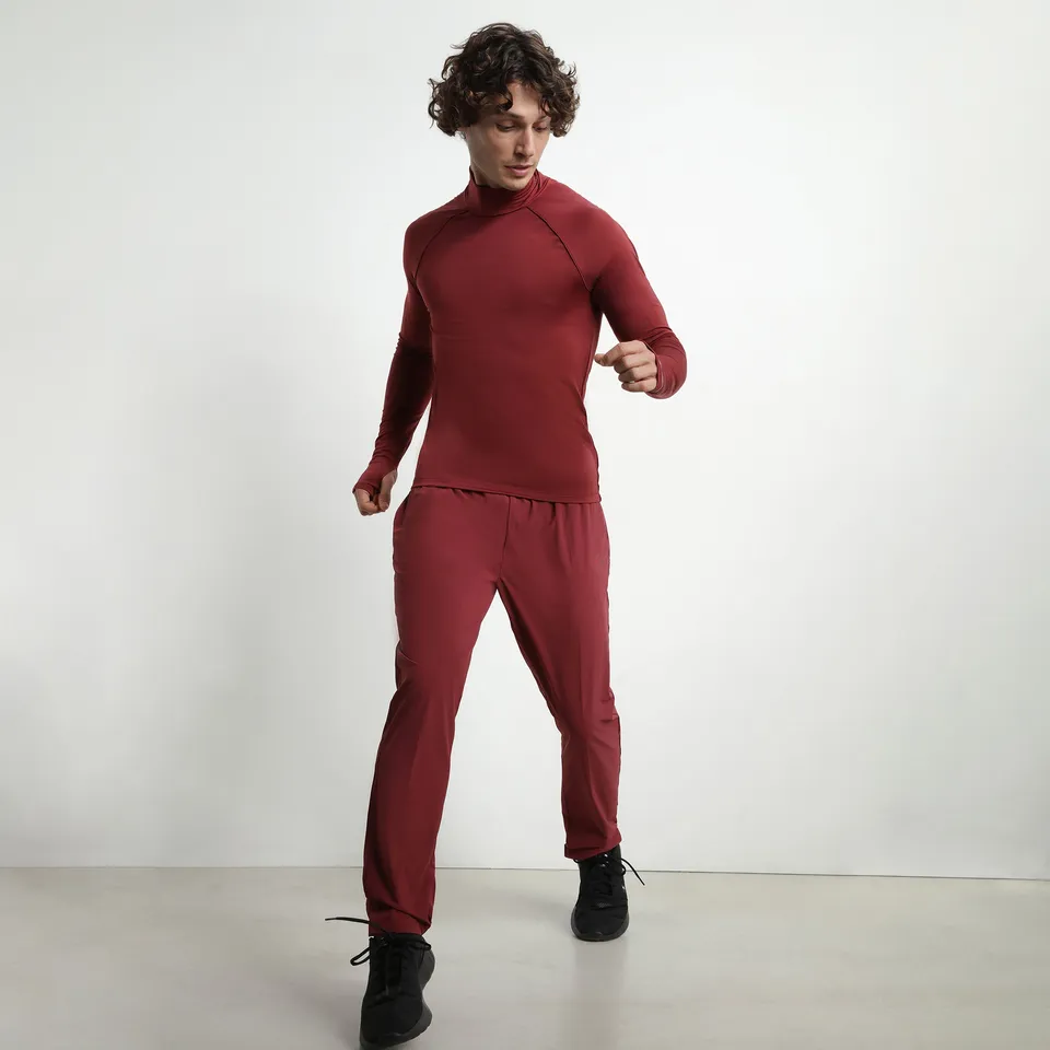 dim-move-pantalon-de-sport-chino-homme-jersey-stretch-bordeaux image 1