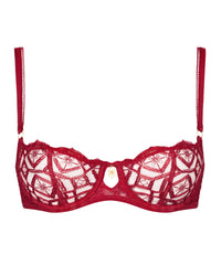 aubade-sense-of-illusion-soutien-gorge-demi-bonnet-armatures-red-berry image 3