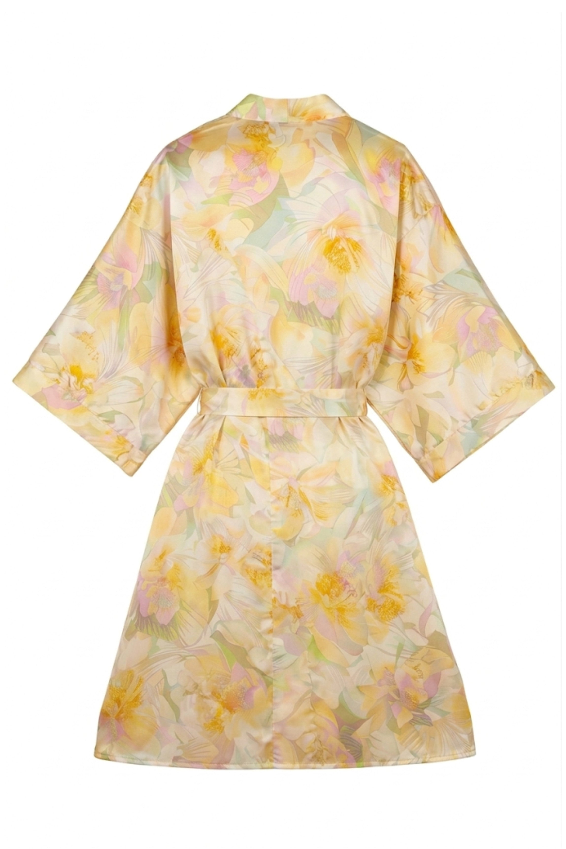cadolle-eloise-kimono-long-en-soie-jaune image 2