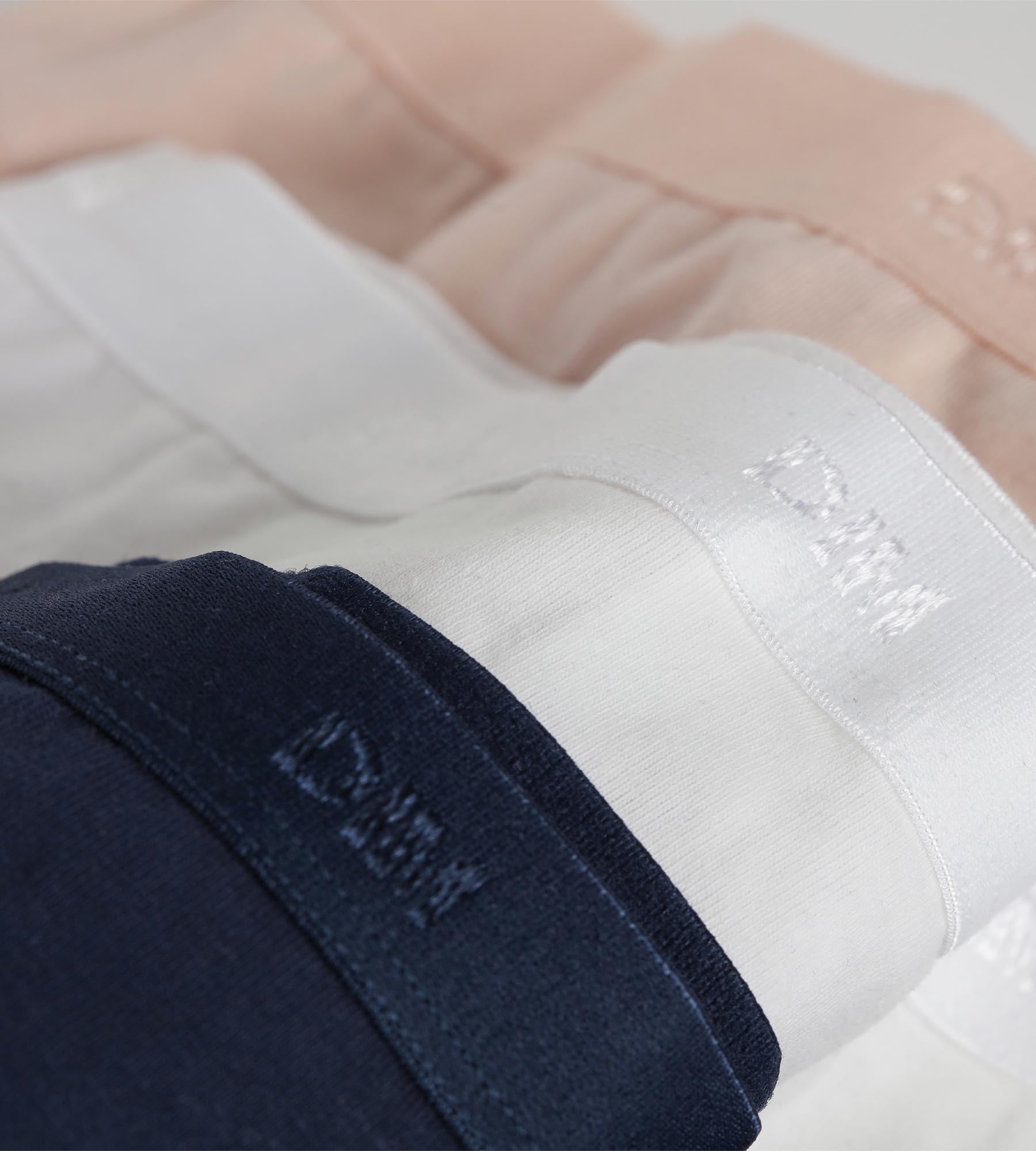 dim-lot-de-3-slips-fille-coton-stretch-rose-bleu-blanc-les-pockets image 3