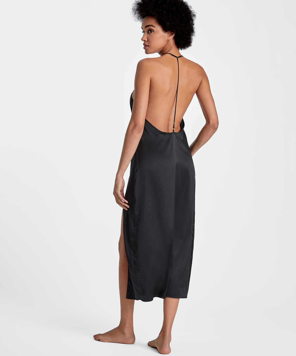 aubade-silk-desire-nuisette-longue-noir image 4