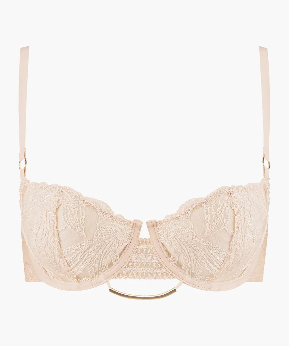 aubade-into-the-groove-soutien-gorge-demi-sein-sandstone image 1