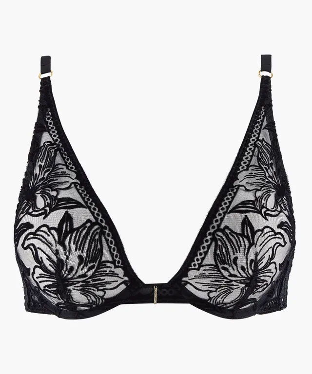 aubade-c-ur-corps-soutien-gorge-triangle-avec-armatures-noir image 1