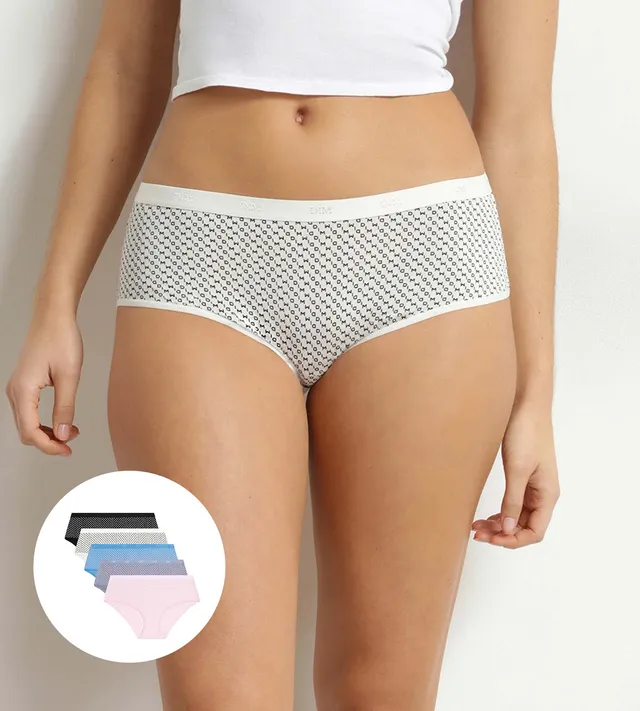 dim-les-pockets-lot-de-5-boxers-femme-coton-stretch-logo image 1