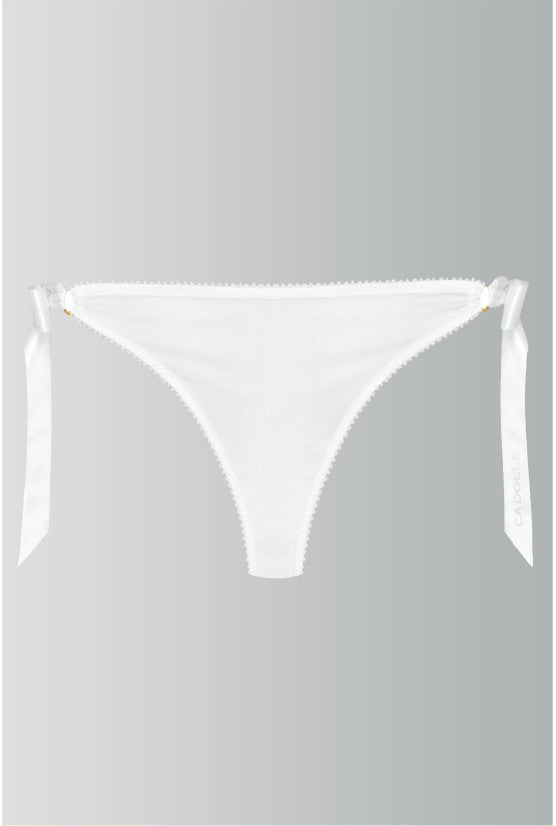 cadolle-geisha-culotte-satin-ivoire-noeuds-dentelle image 2