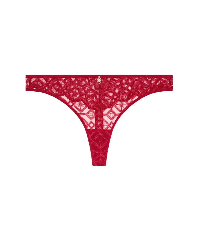 aubade-sense-of-illusion-tanga-red-berry image 1