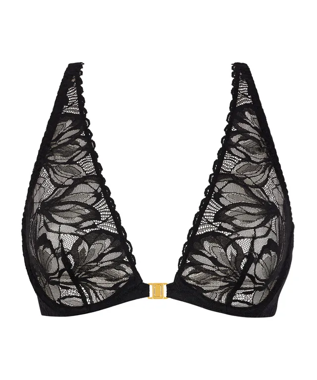 aubade-after-hours-soutien-gorge-plunge-triangle-noir image 1