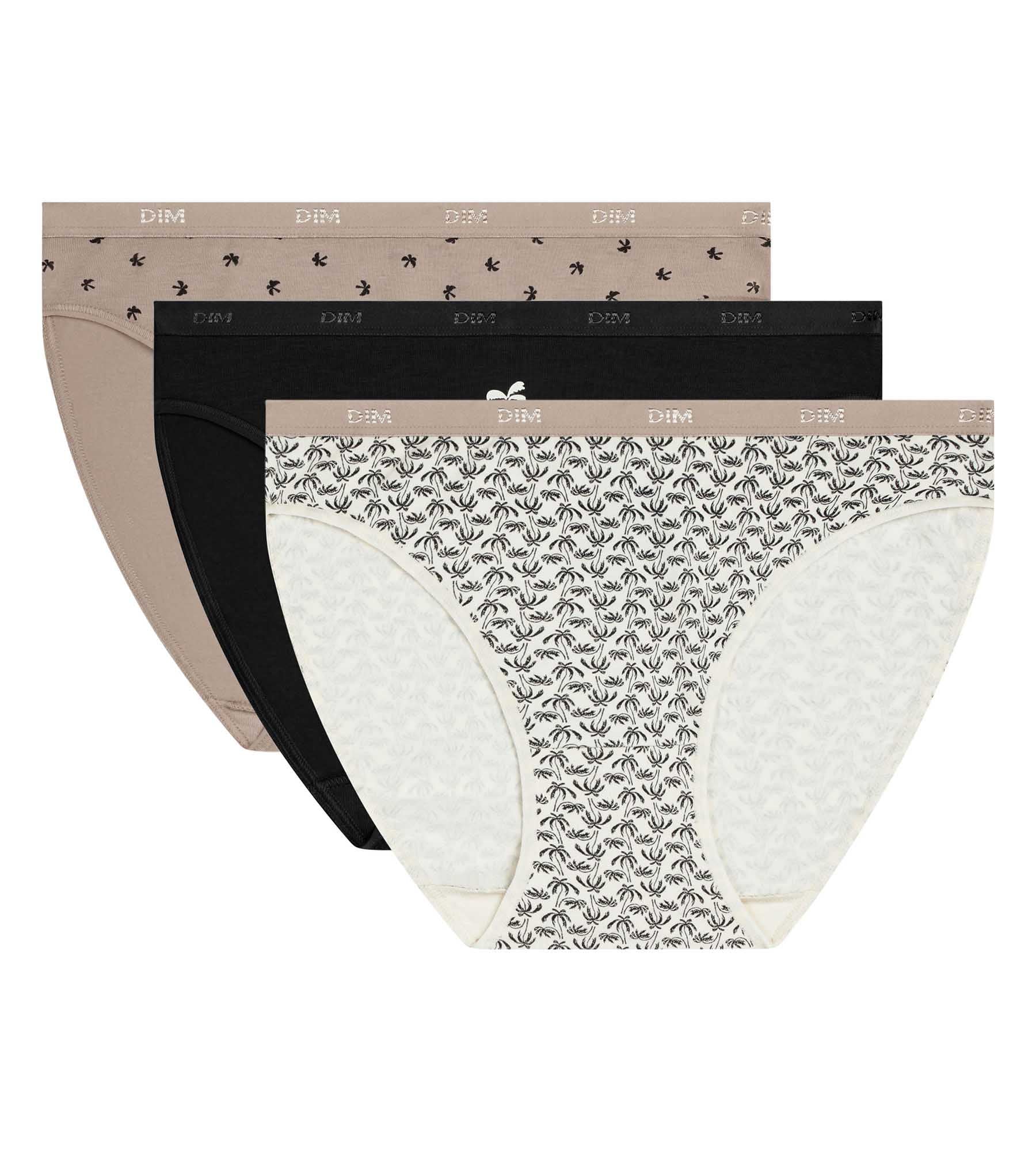 dim-les-pockets-lot-de-3-slips-coton-stretch-motif-palmier image 5