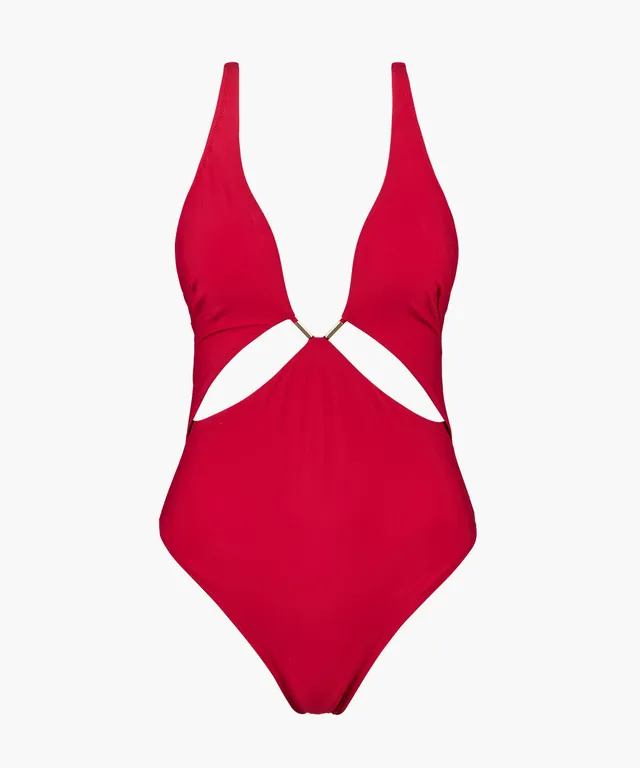aubade-beach-escape-maillot-de-bain-une-pi-ce-hibiscus-nageur-stretch-d-collet-p image 1