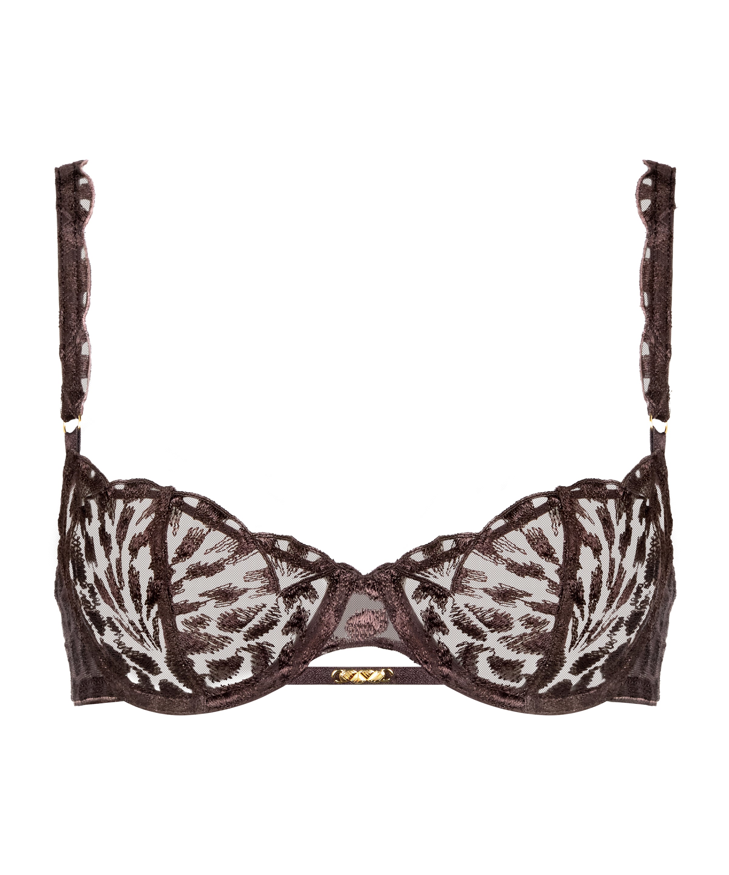 aubade-crazy-in-love-soutien-gorge-corbeille-armatures-satin-brown-2 image 3